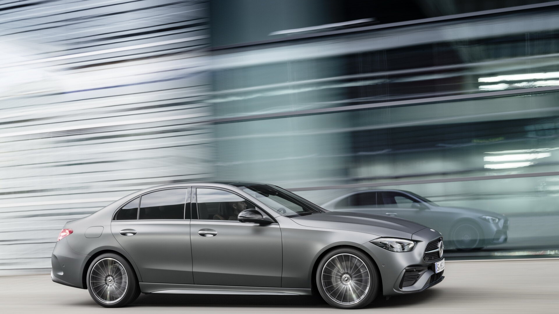 Mercedes C-Class W206 saloon side profile