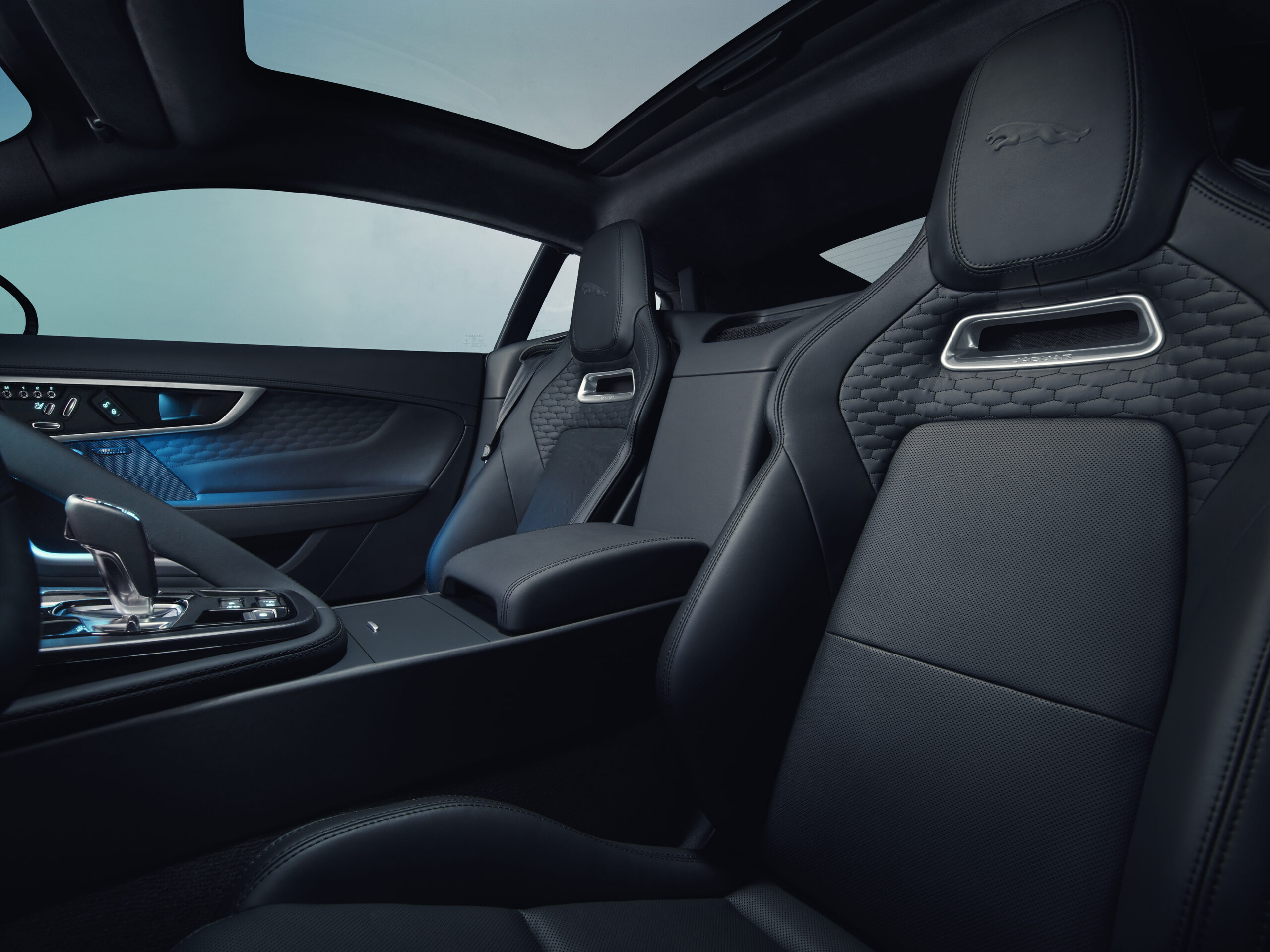 Jaguar F-Type used interior touchscreen and gear selector