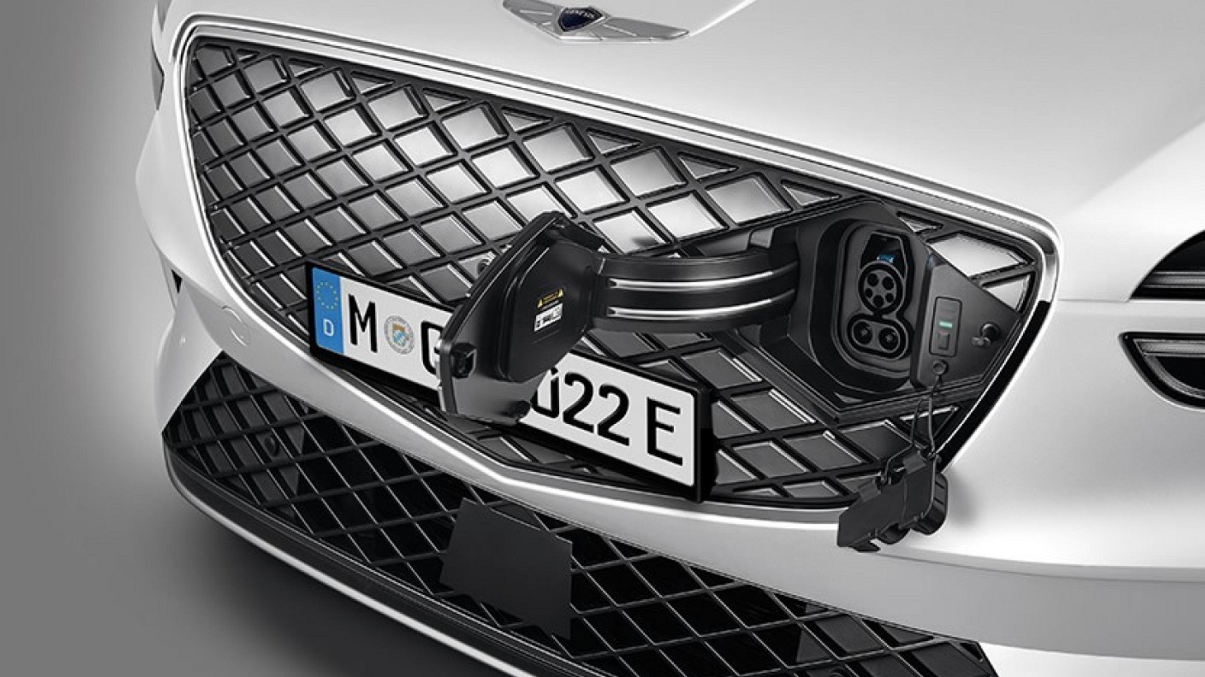 Genesis Electrified GV70 salary sacrifice candidate charging at the front charge port