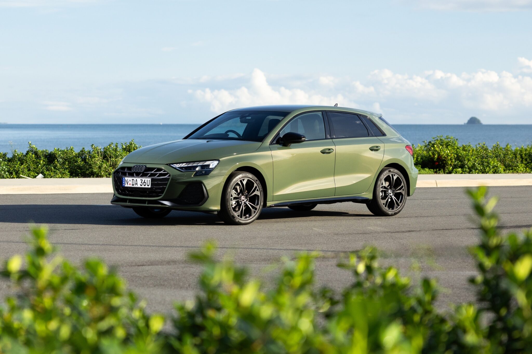 Audi A3 Sportback front three-quarter, the model behind 2026 quarter-end Audi A3 deals