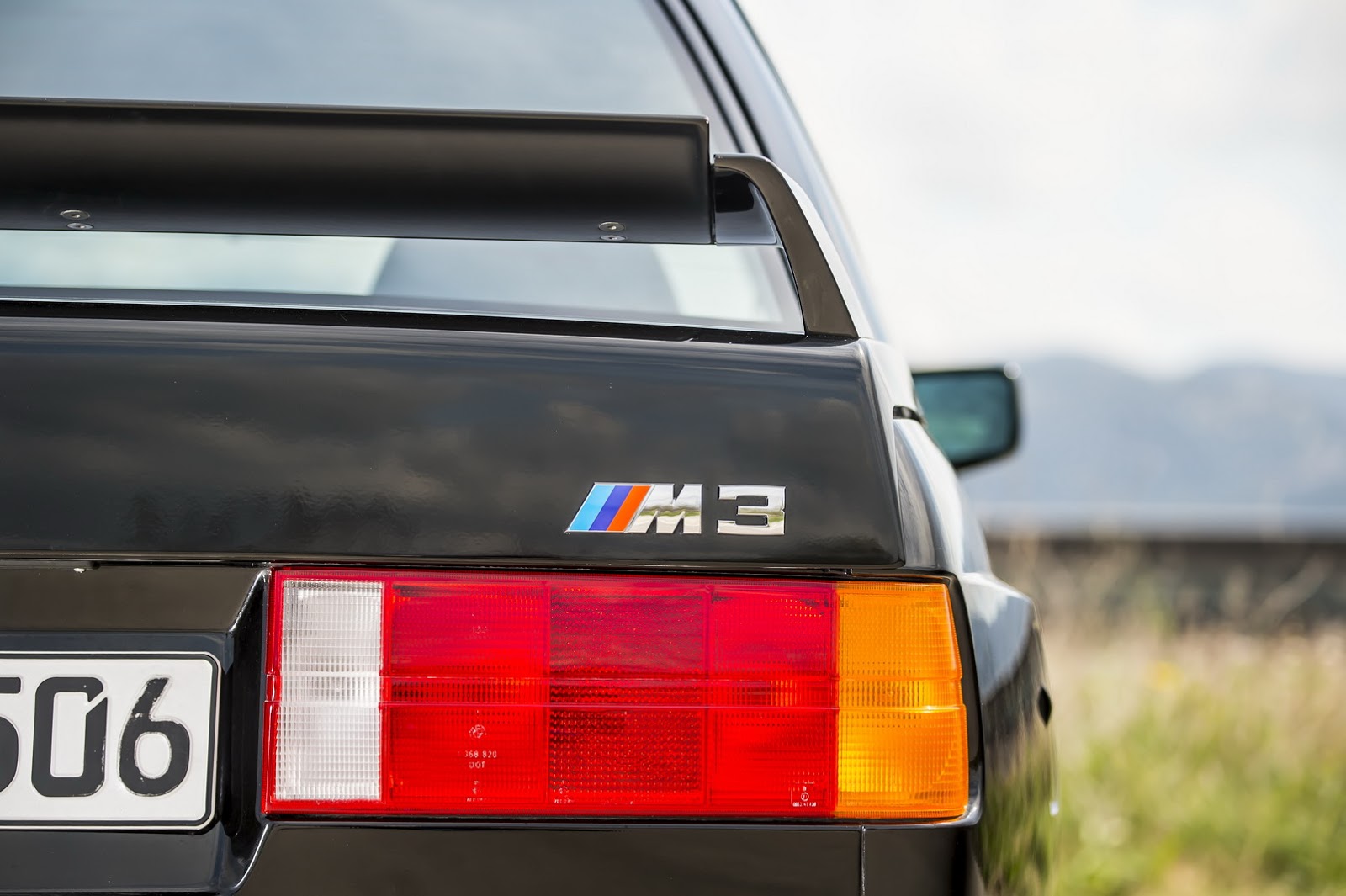 BMW E30 M3 rear badge, a blue-chip classic insured on agreed value