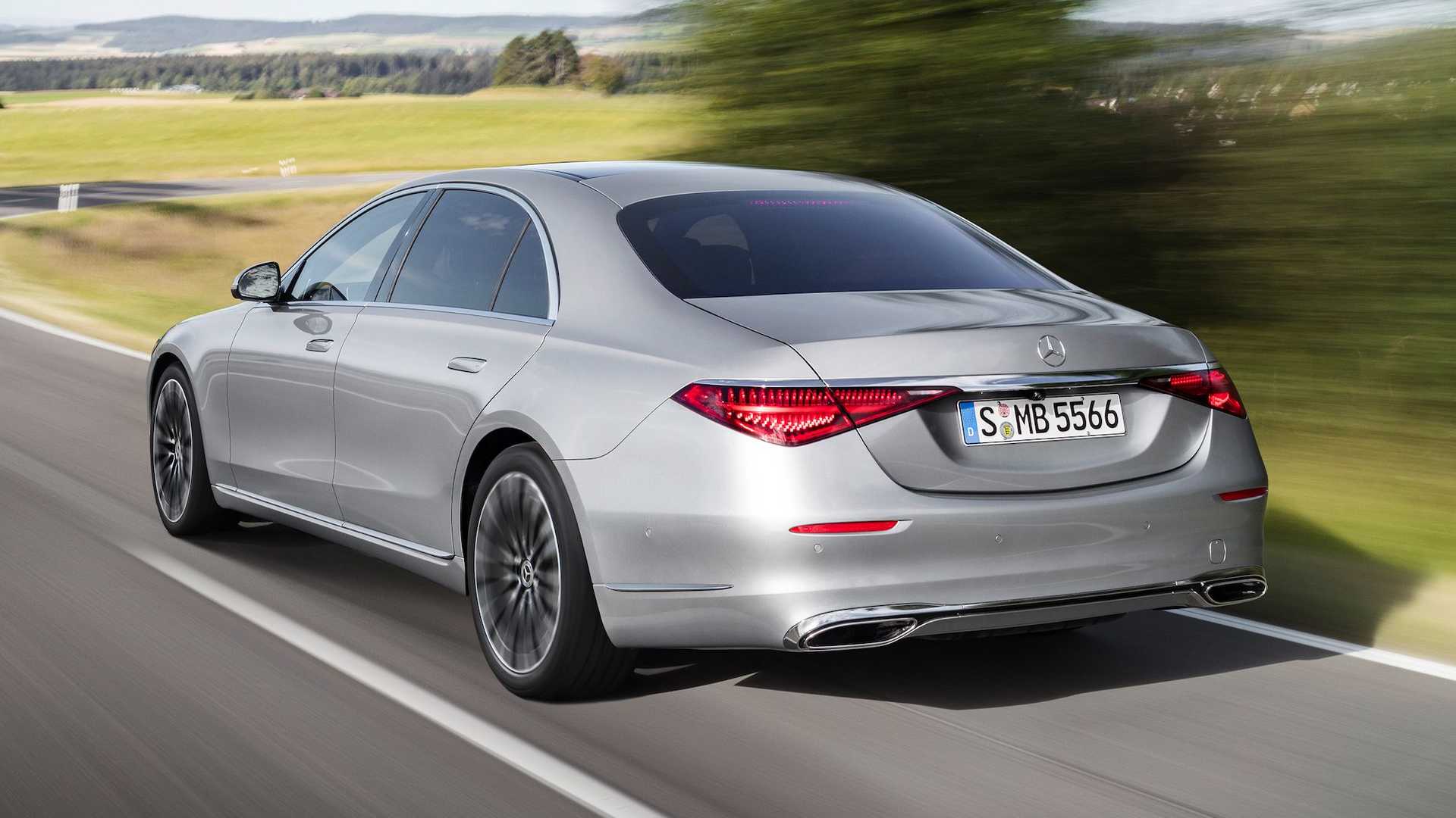 Mercedes S-Class W223 used rear three-quarter on the move