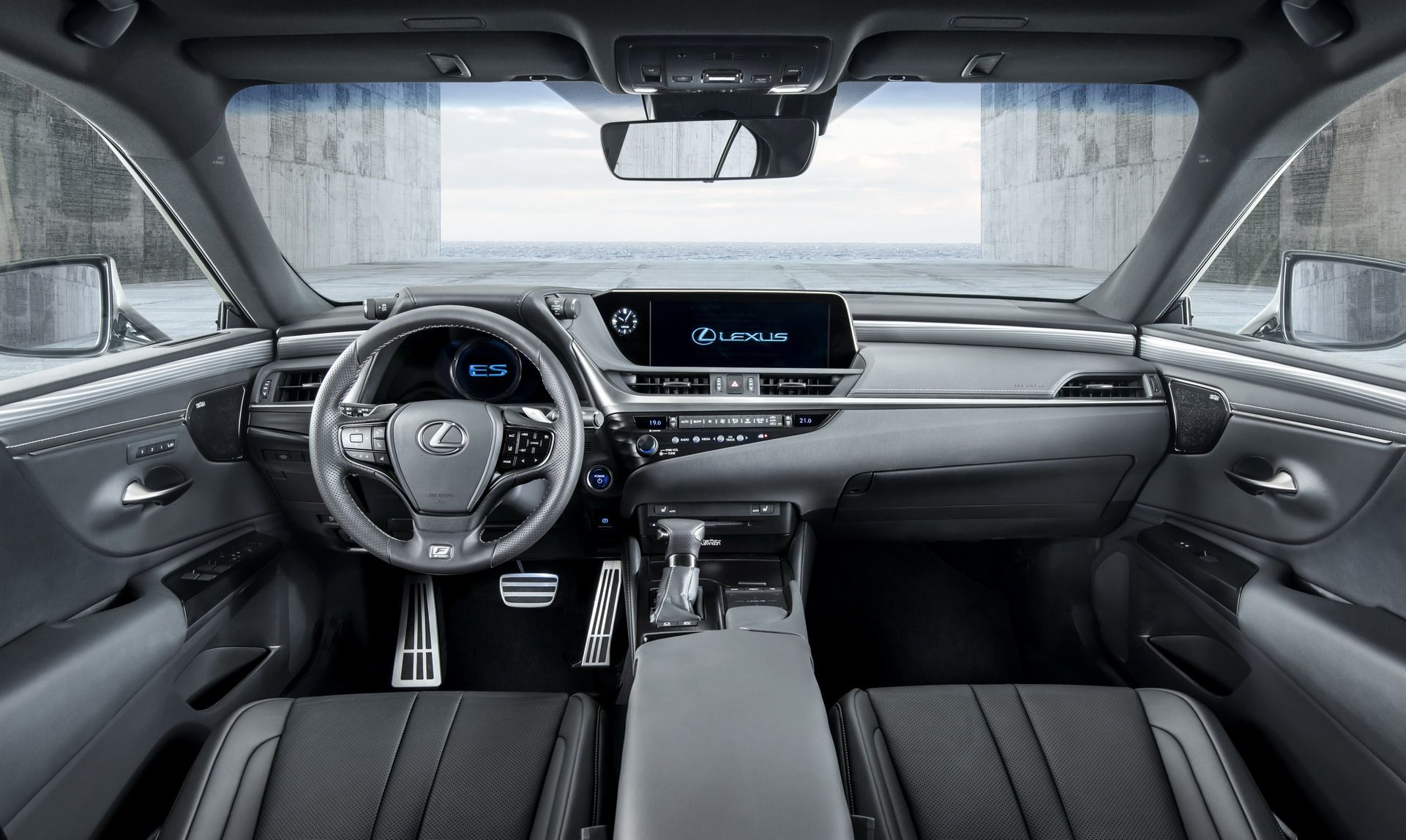 Lexus ES 300h F Sport interior and dashboard, including the trackpad-era infotainment noted in this used buyer's guide