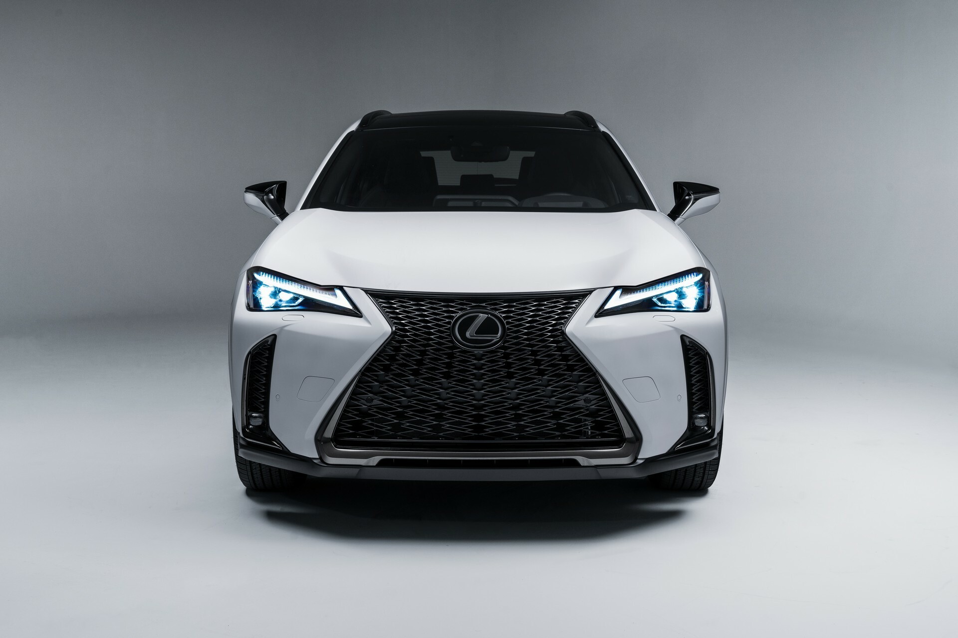Lexus UX front grille and LED headlights, Lexus Relax warranty to 10 years