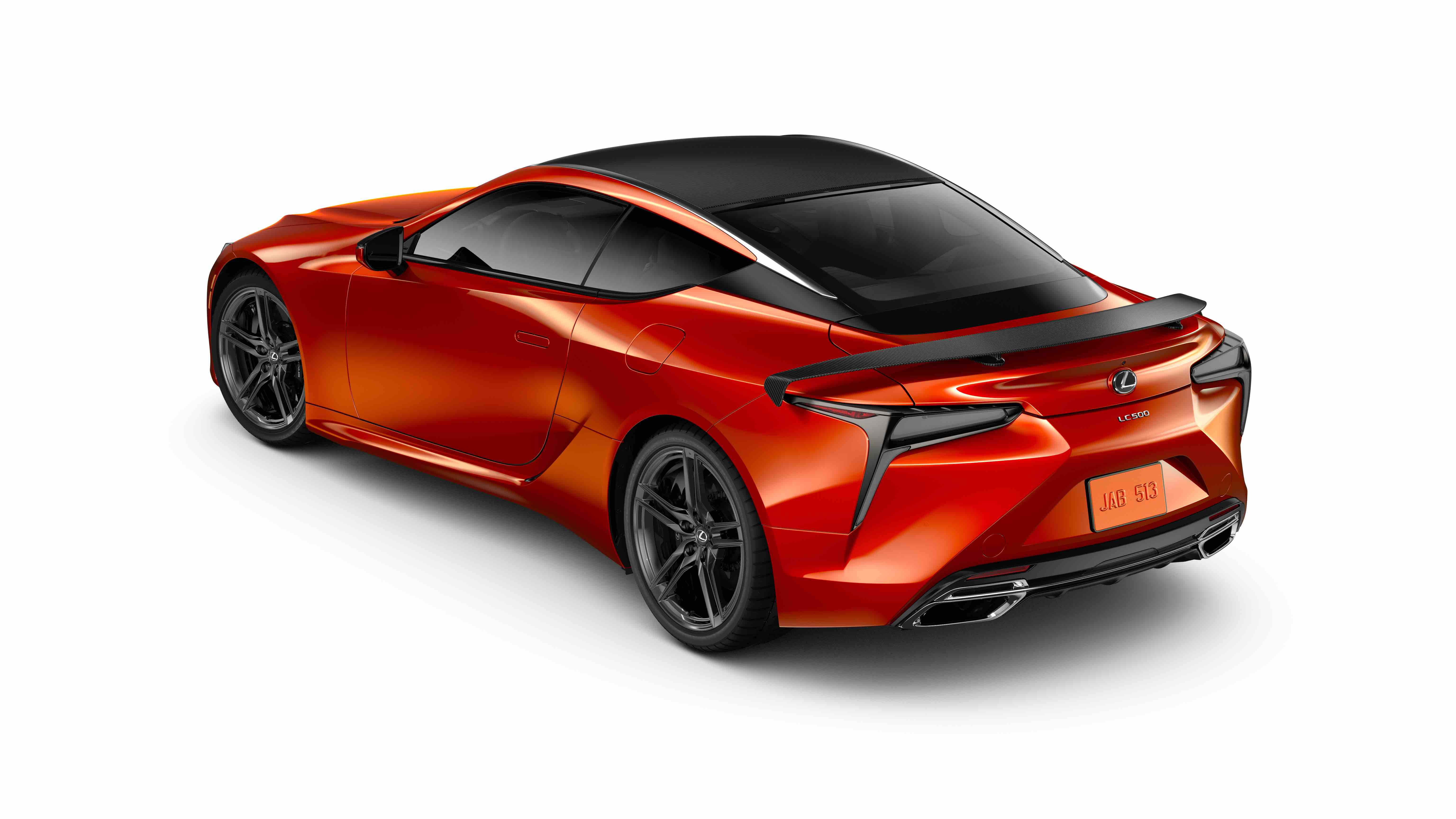 Lexus LC 500 used coupe rear three-quarter view