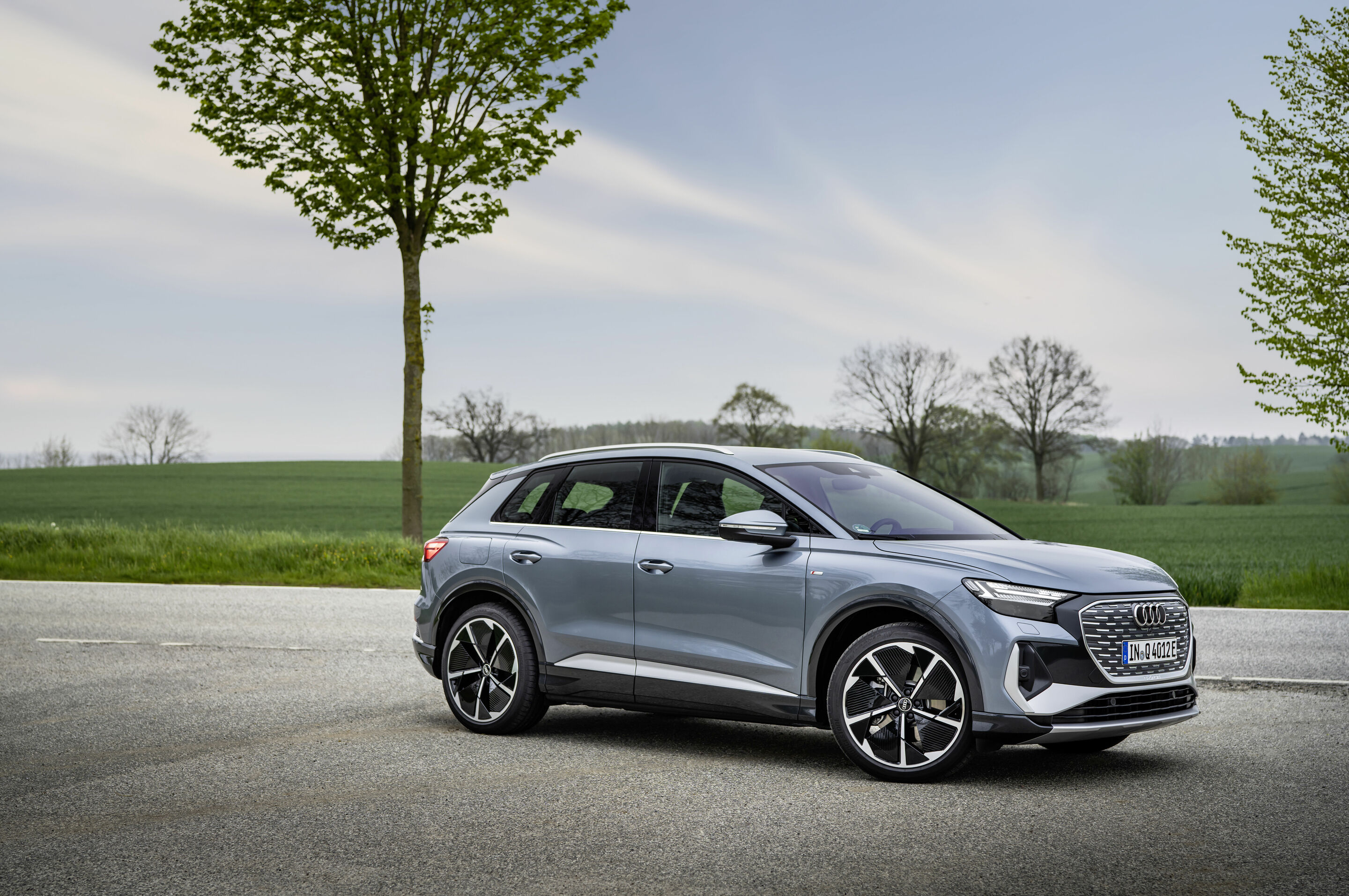 Audi Q4 e-tron salary sacrifice side profile