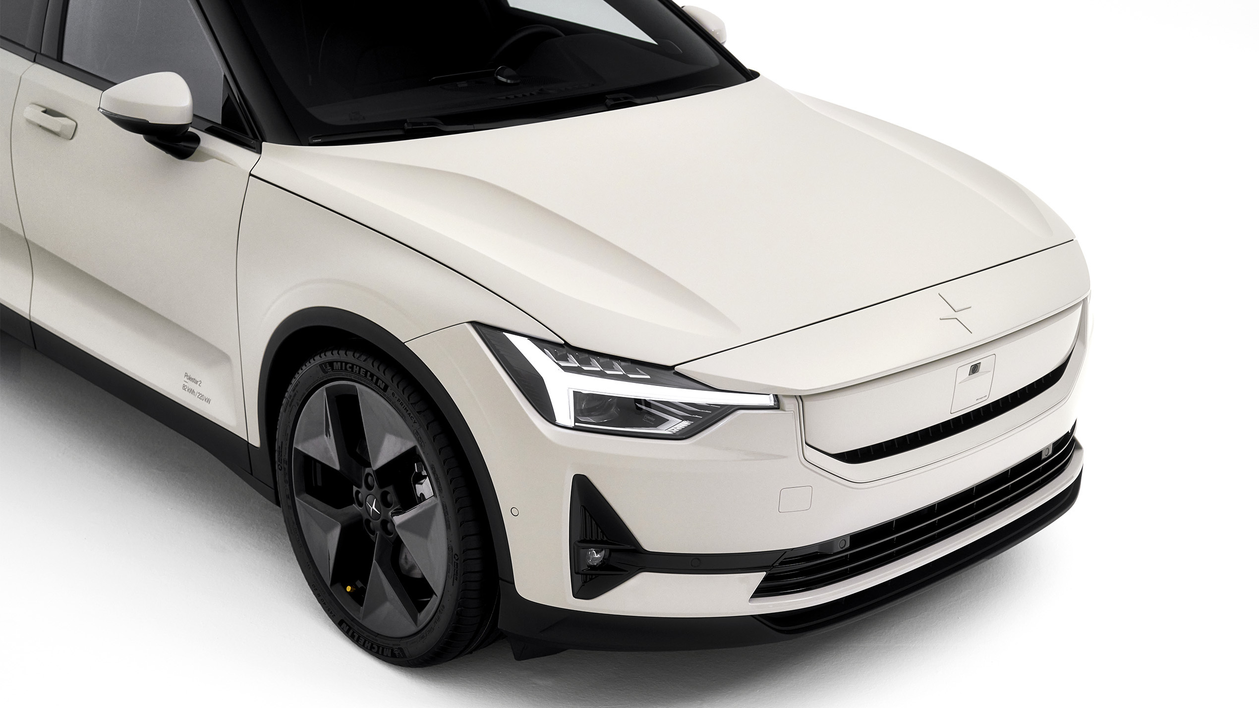 Polestar 2 front, a payroll EV for a higher-rate earner