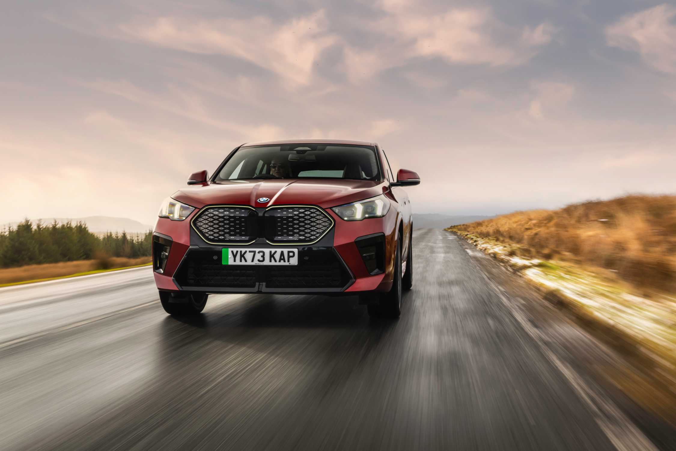 BMW iX2 on the road, the salary sacrifice EV choice for a higher-rate taxpayer