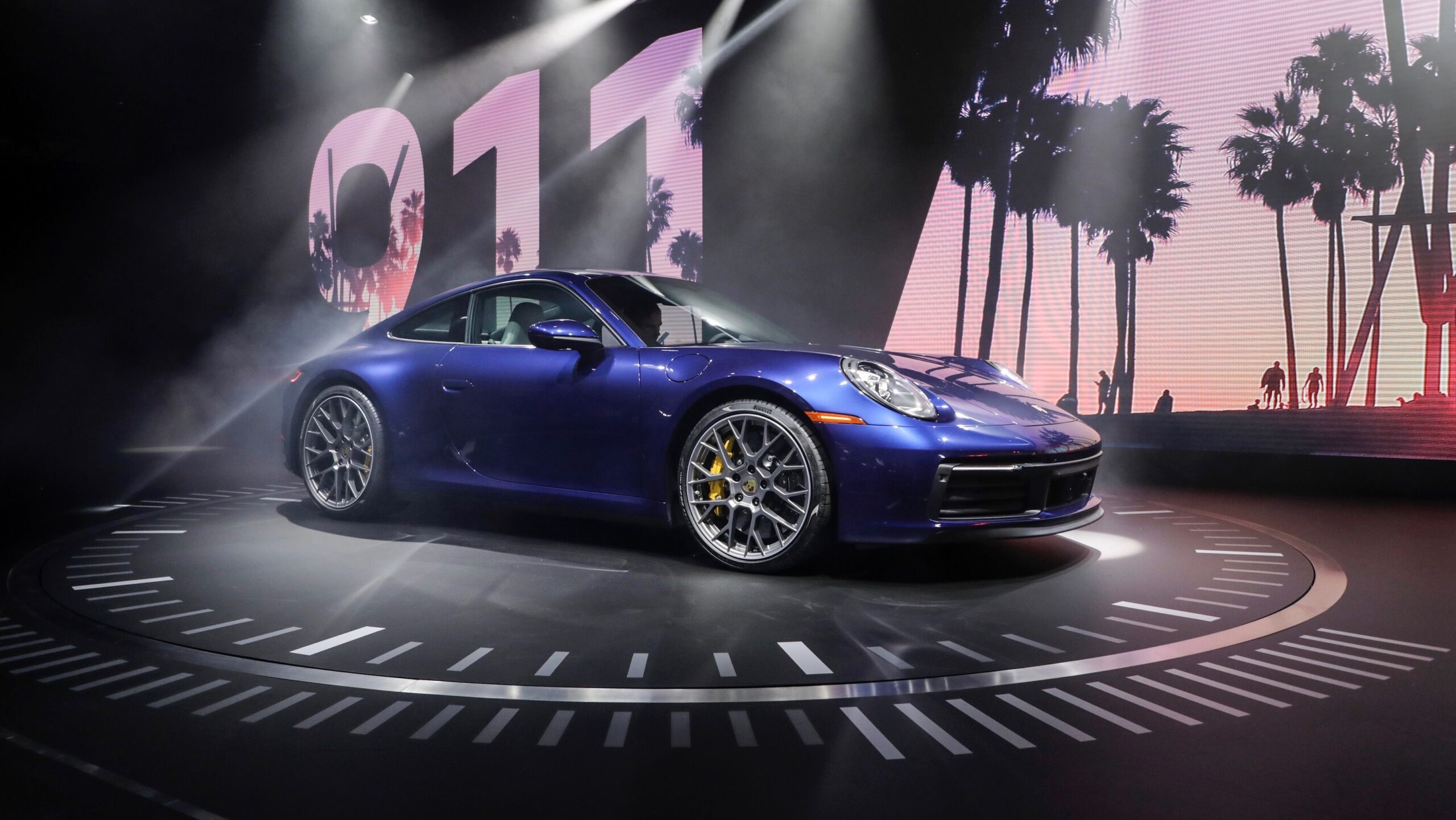 Porsche 911 992 Carrera coupe on a launch stand, used buyer's guide