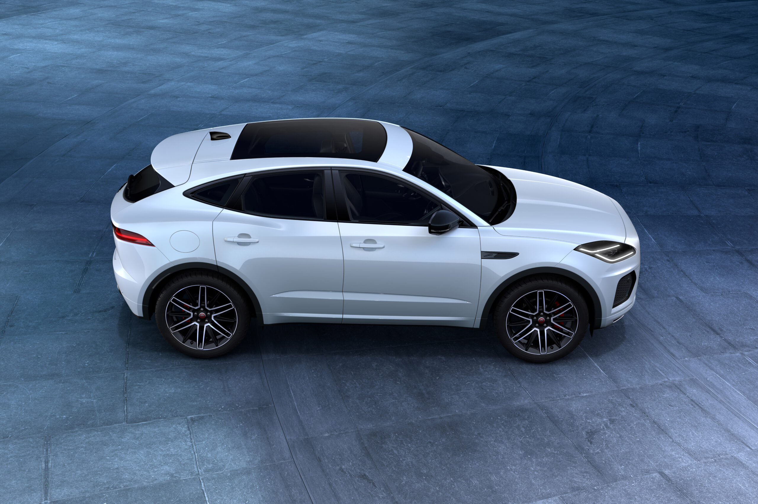 Jaguar E-Pace used side profile in R-Dynamic Black trim