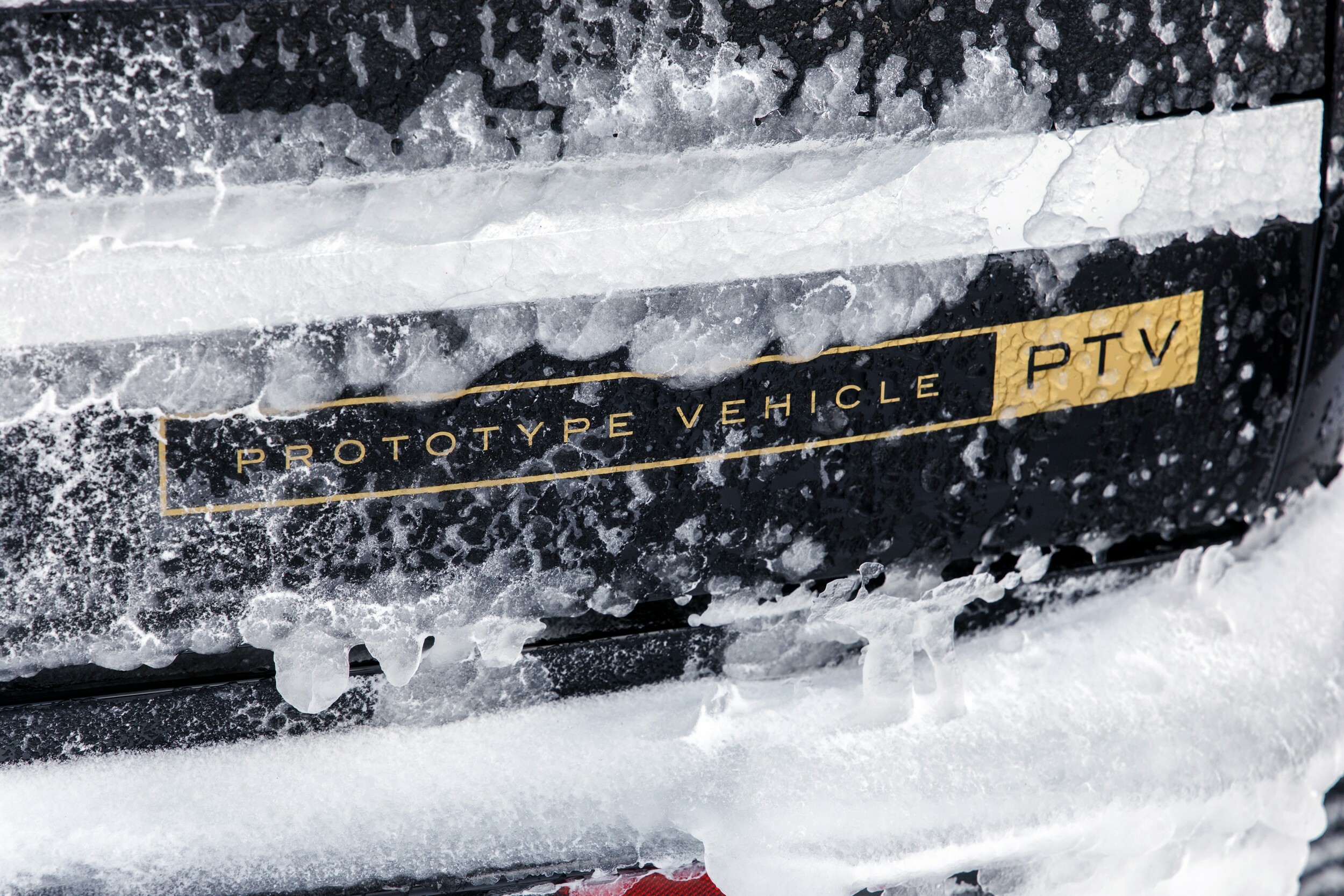 Range Rover Electric prototype testing showing the production body