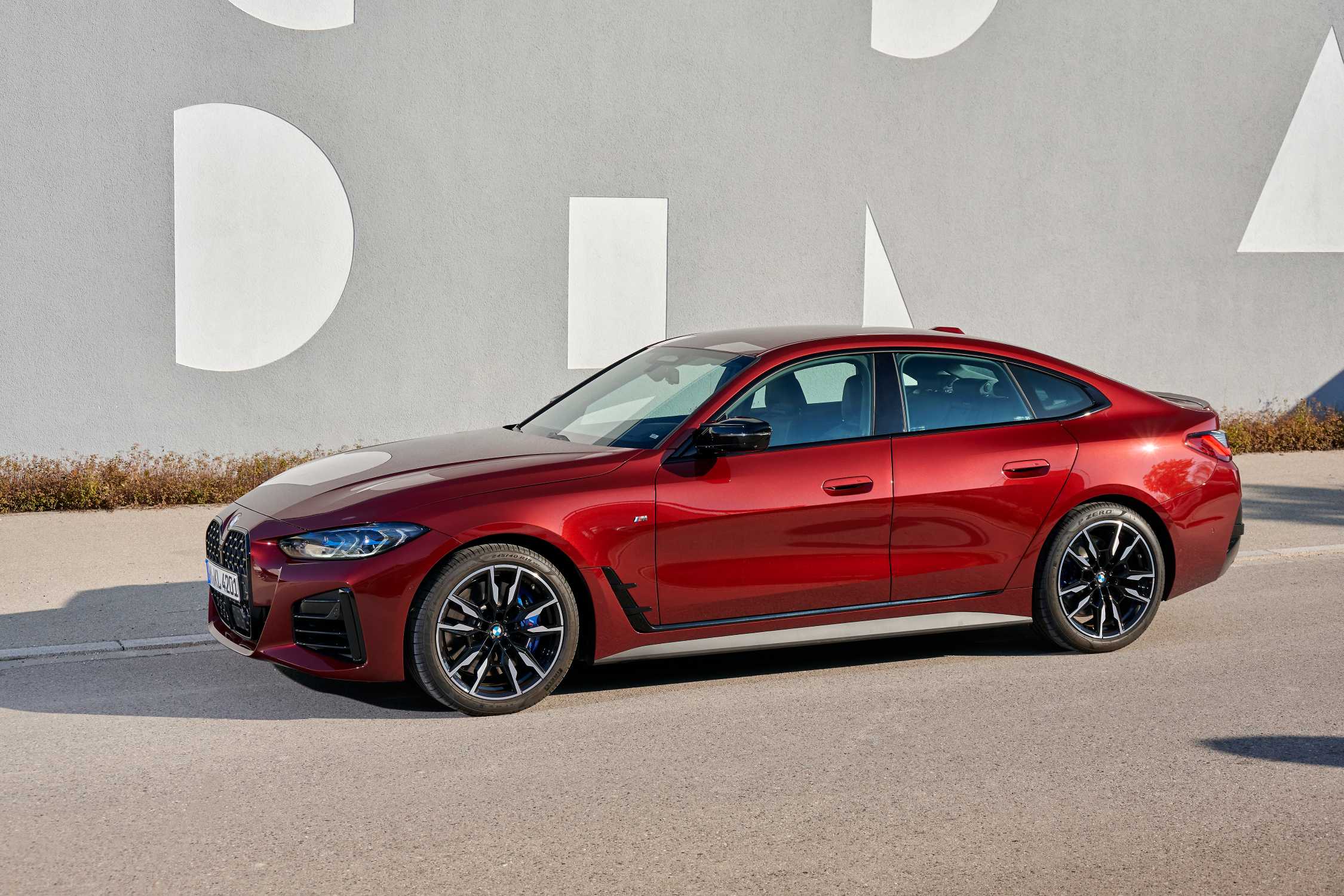 BMW 4 Series Gran Coupe G26 in red, the practical five-door version of the G22 range