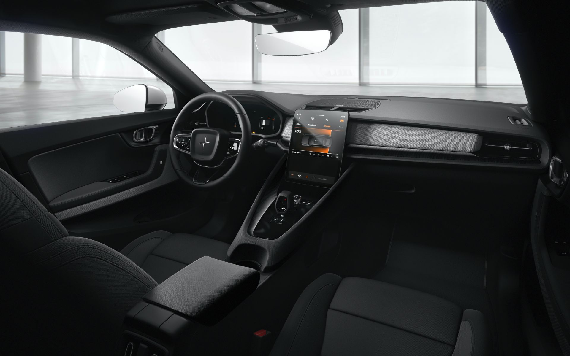 Polestar 2 minimalist interior and dashboard, the cabin praised by UK reviewers