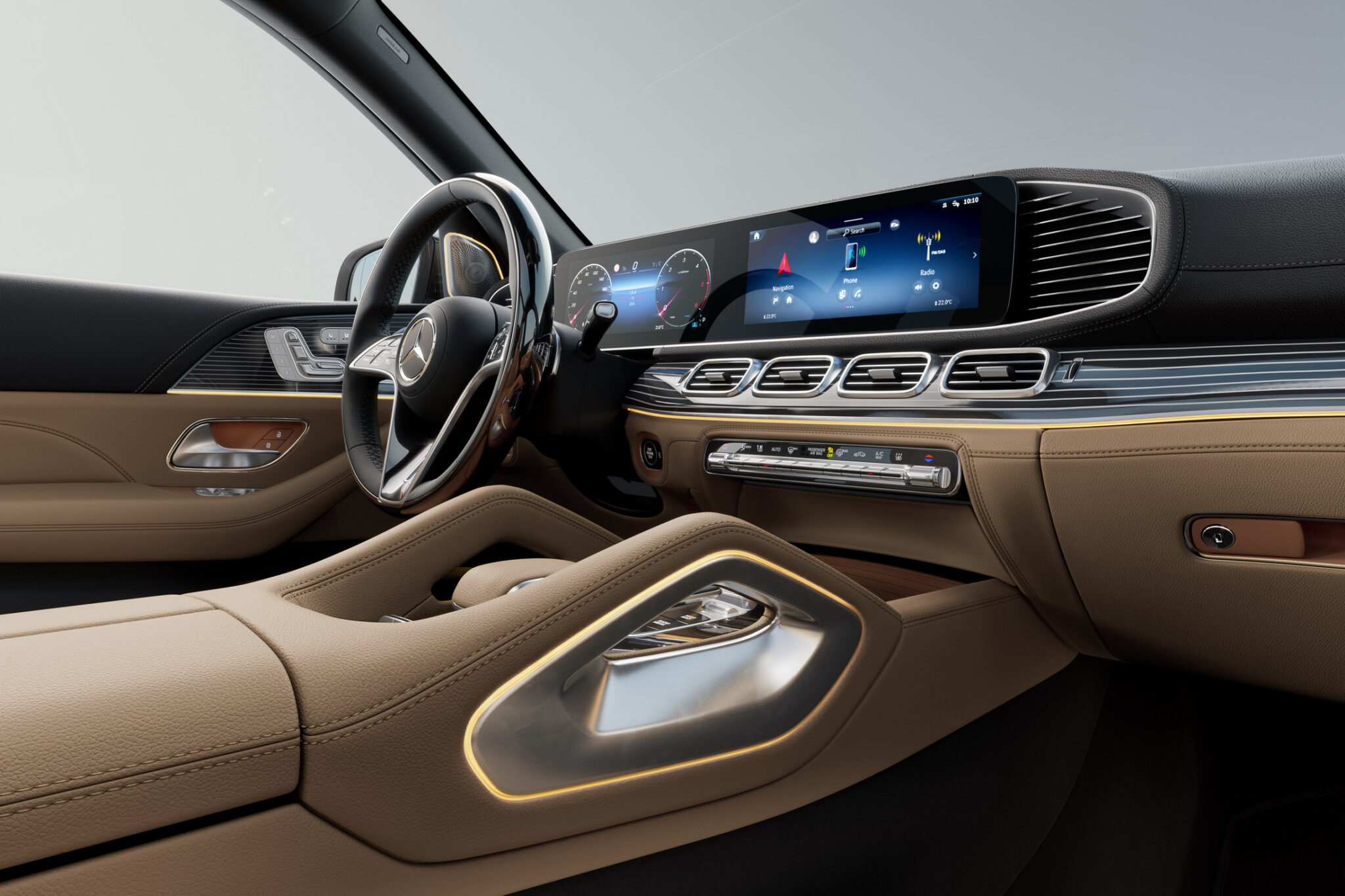 Mercedes-Benz GLS X167 interior with MBUX twin screens, a key check on a used buyer's guide inspection
