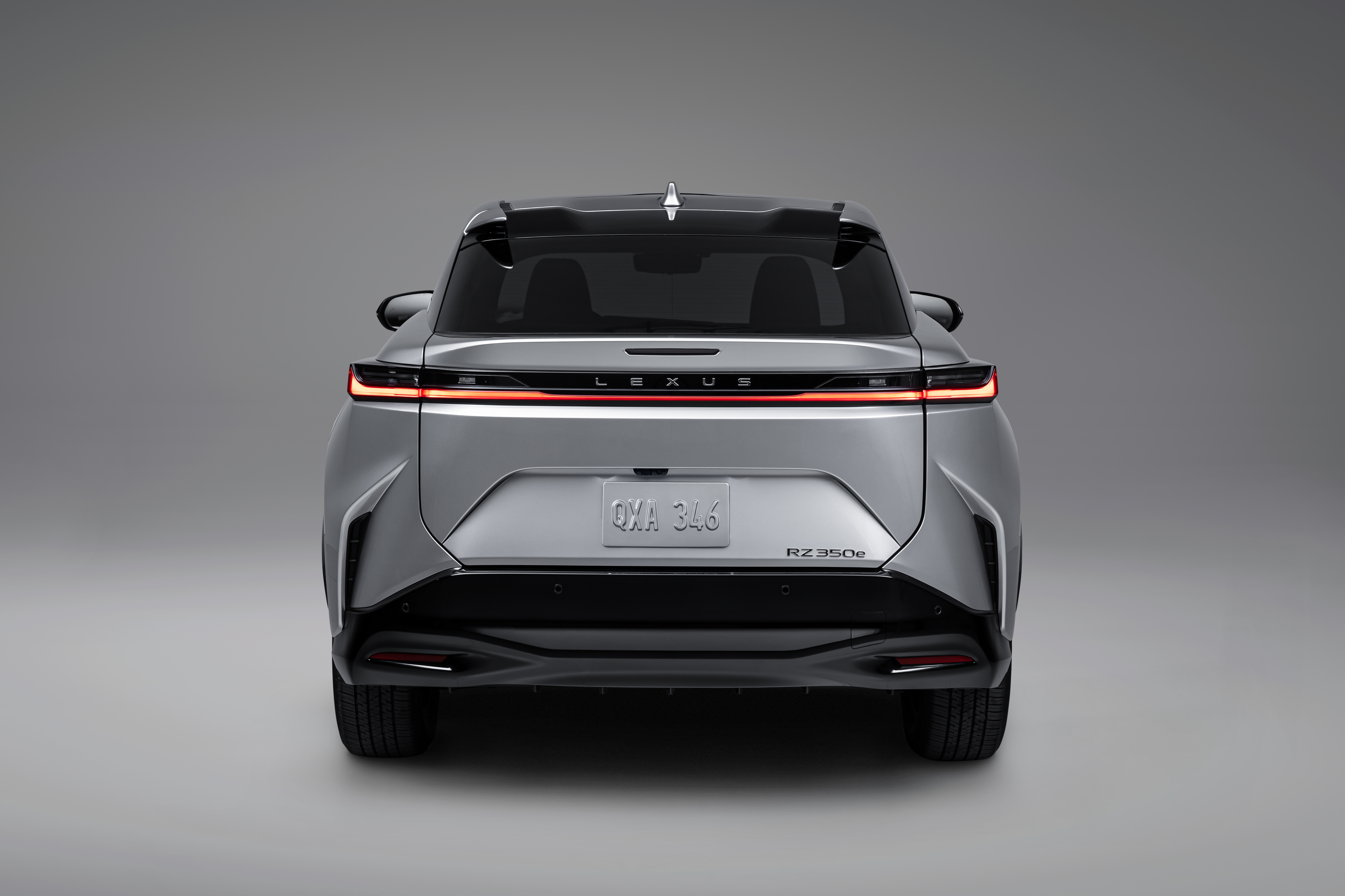 Lexus RZ 350e rear with full-width light bar, salary sacrifice electric SUV