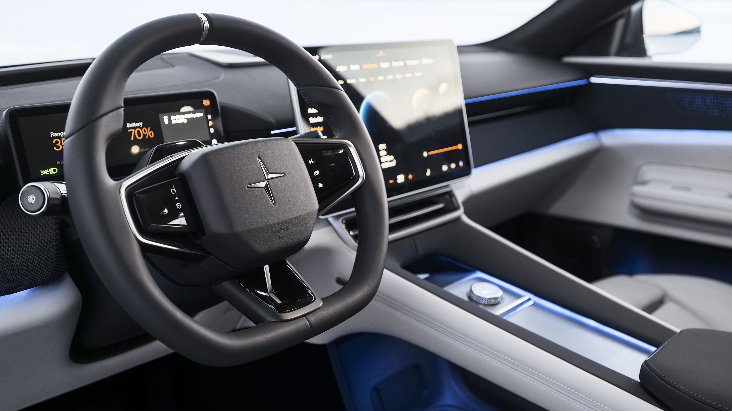 Polestar premium EV interior for higher rate taxpayer salary sacrifice