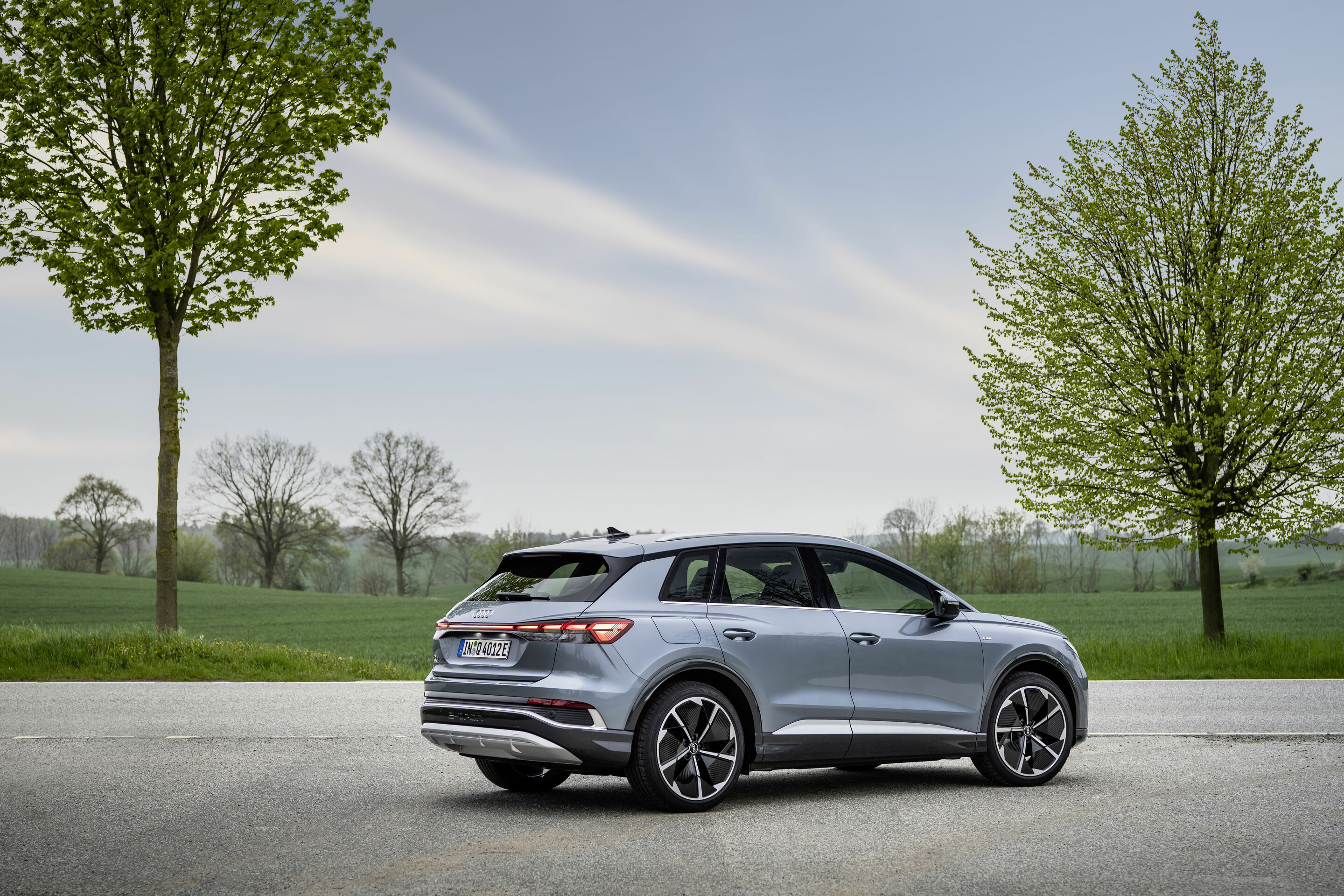 Audi Q4 e-tron salary sacrifice rear quarter view