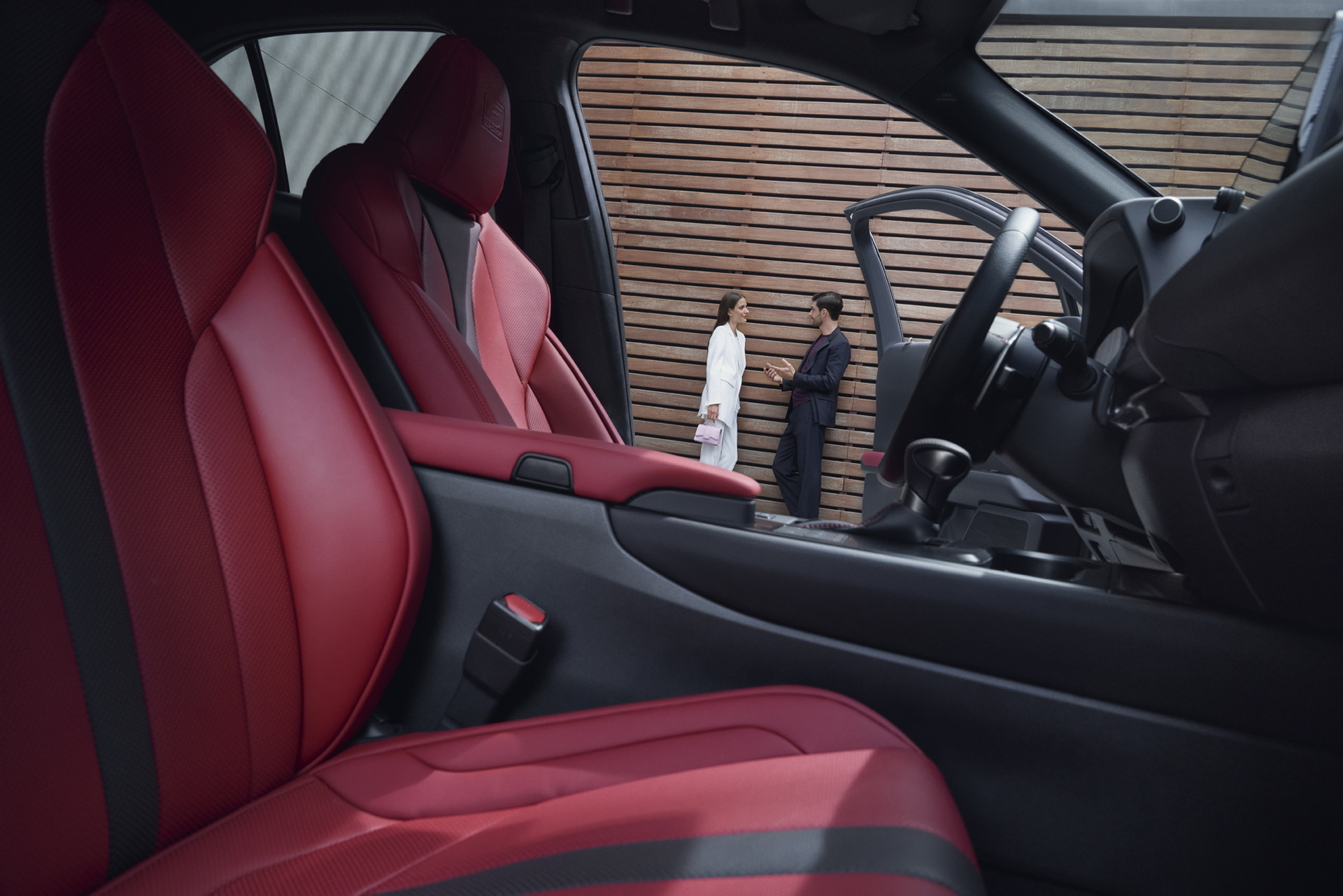 Lexus UX 250h hybrid SUV front three-quarter for used buyers