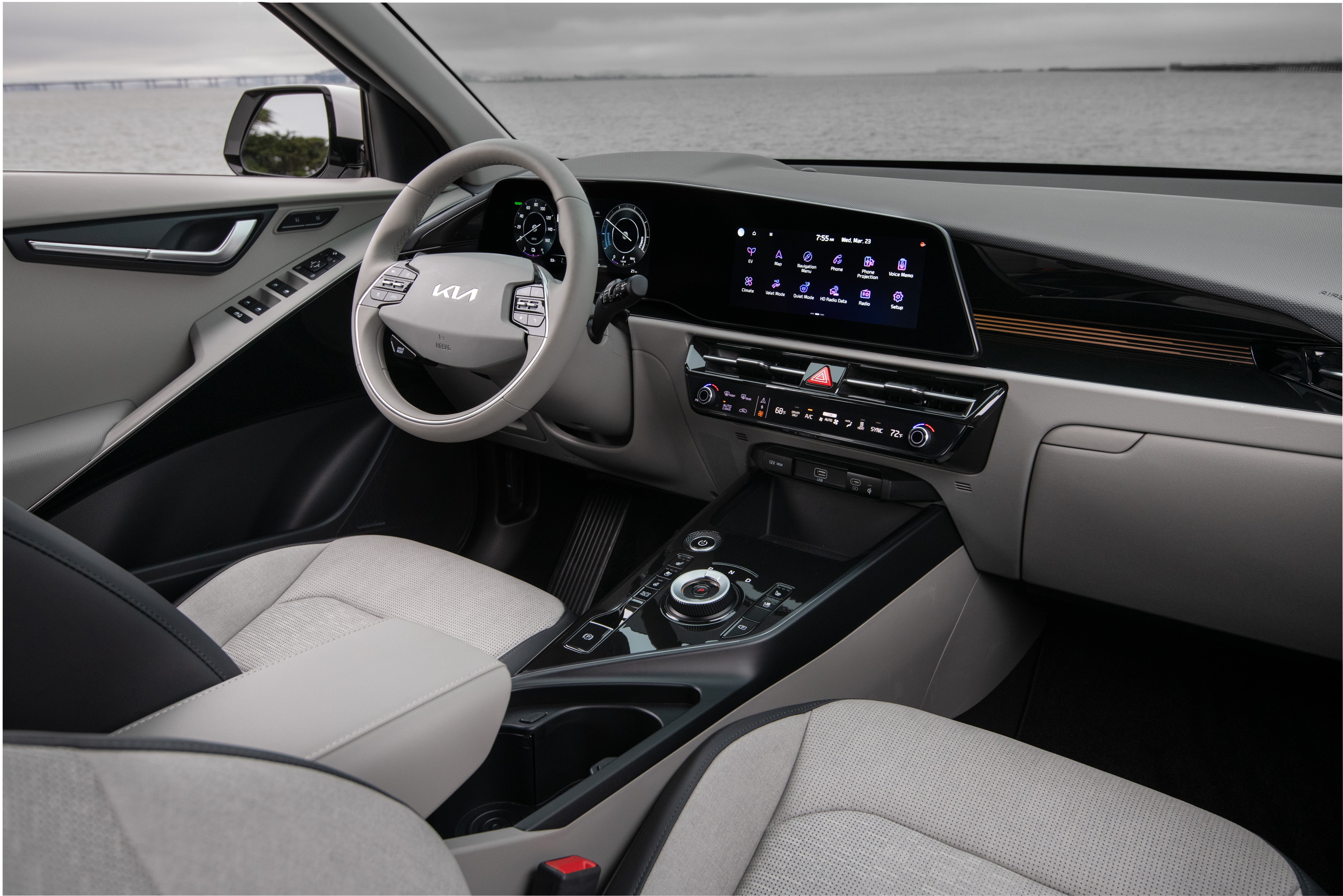 Kia Niro EV interior dashboard, salary sacrifice all-in lease