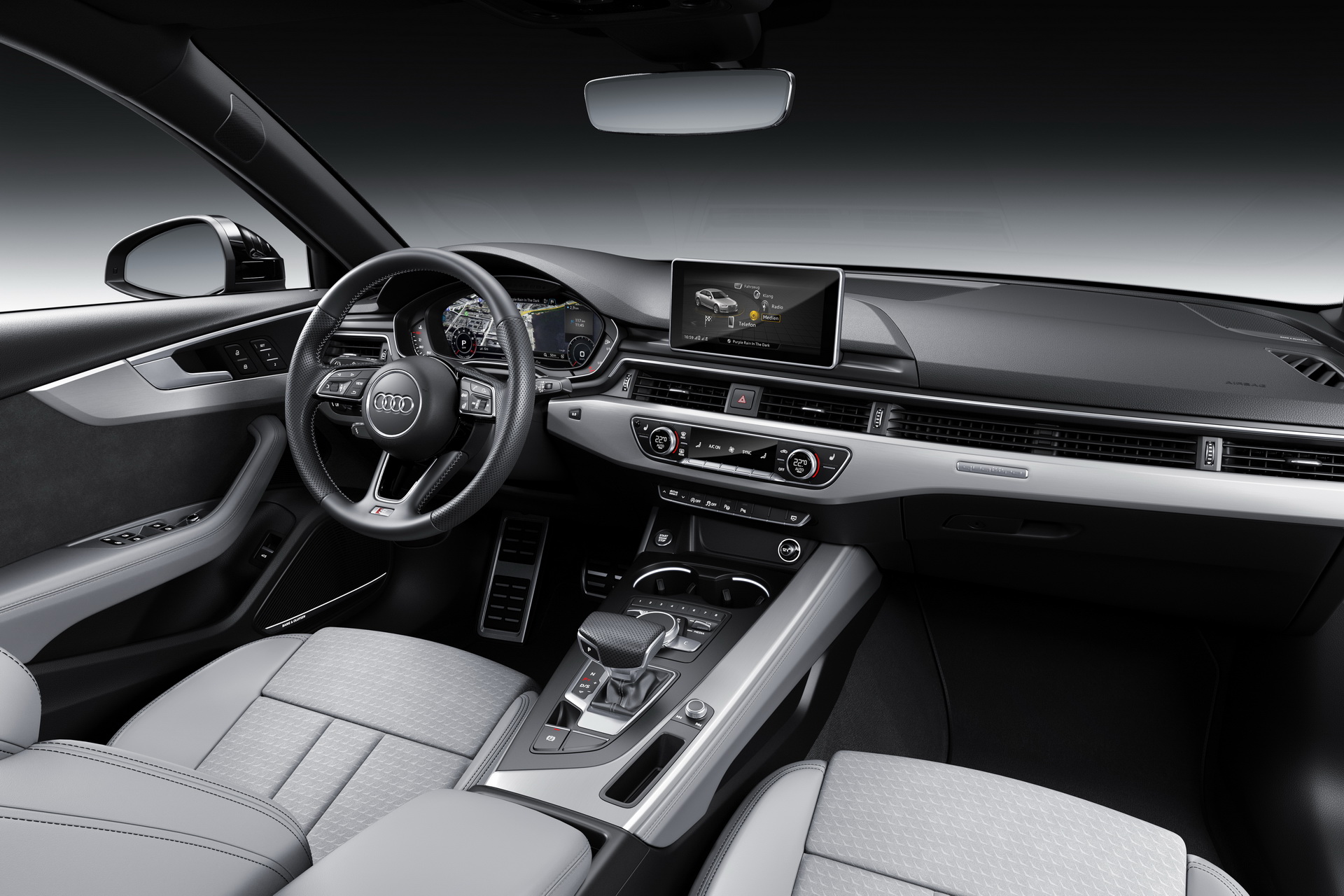 Audi A4 B9 used interior with Virtual Cockpit and MMI screen