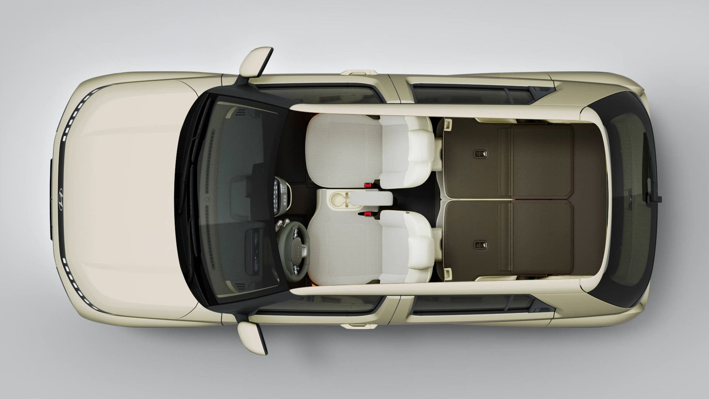 Hyundai Inster flexible interior and folding seats, official Hyundai image