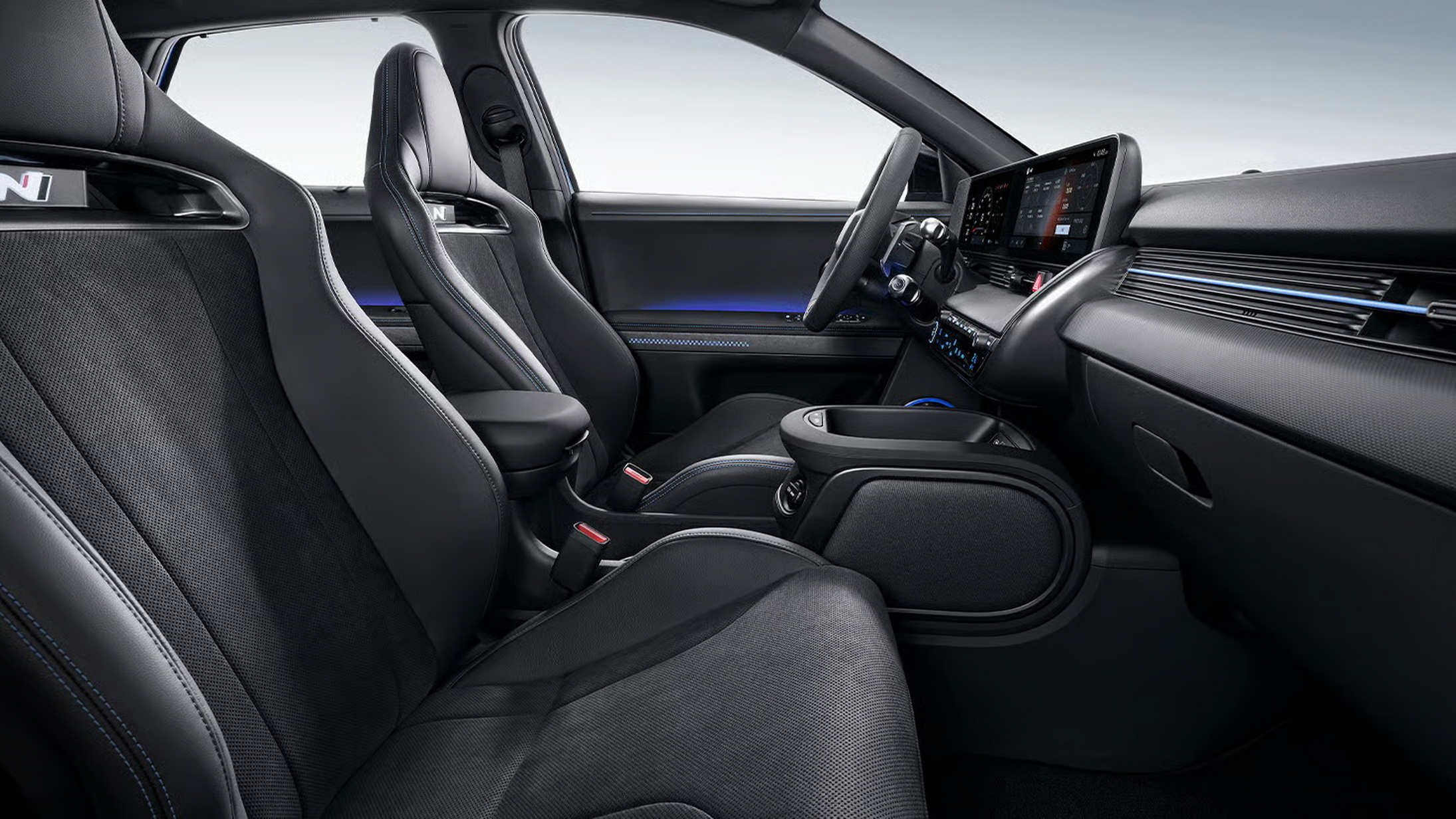 Hyundai Ioniq 5 N salary sacrifice cabin with N bucket seats and dual screens