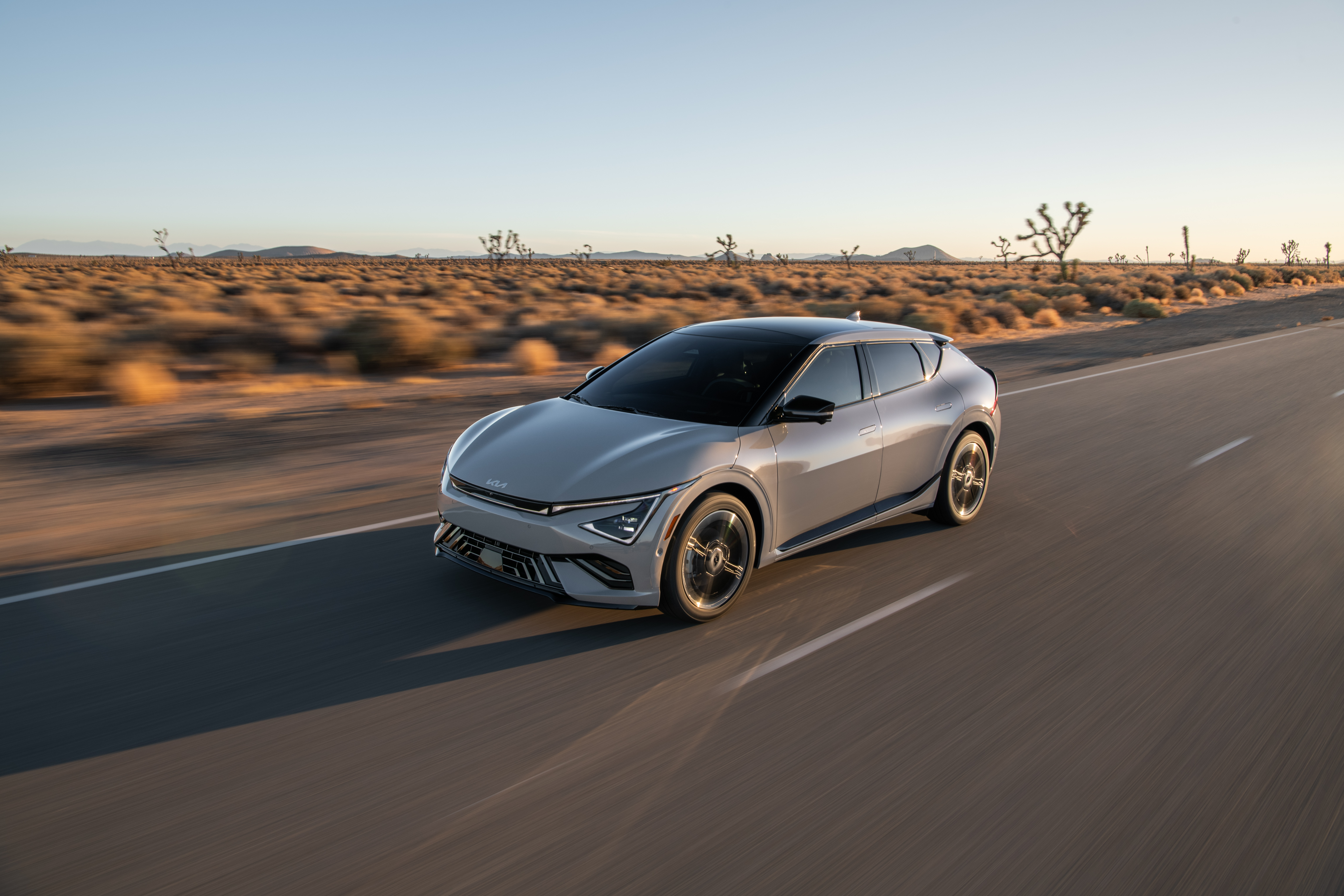 Kia EV6 front three-quarter, the salary sacrifice EV with low BiK and improved delivery times in 2026