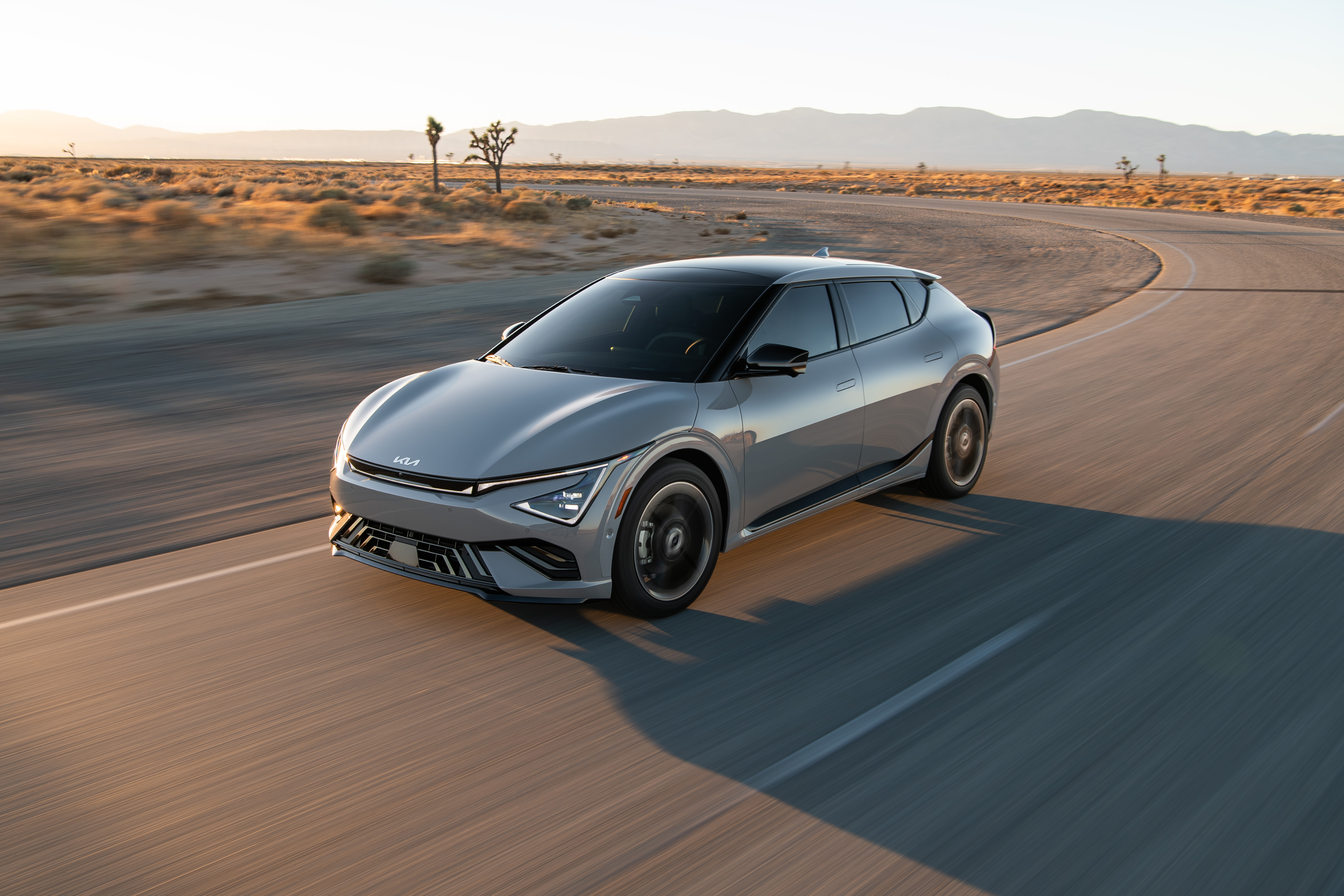 Kia EV6 front-driving press shot for 2026 salary sacrifice, 4% BiK keeps net monthly cost low