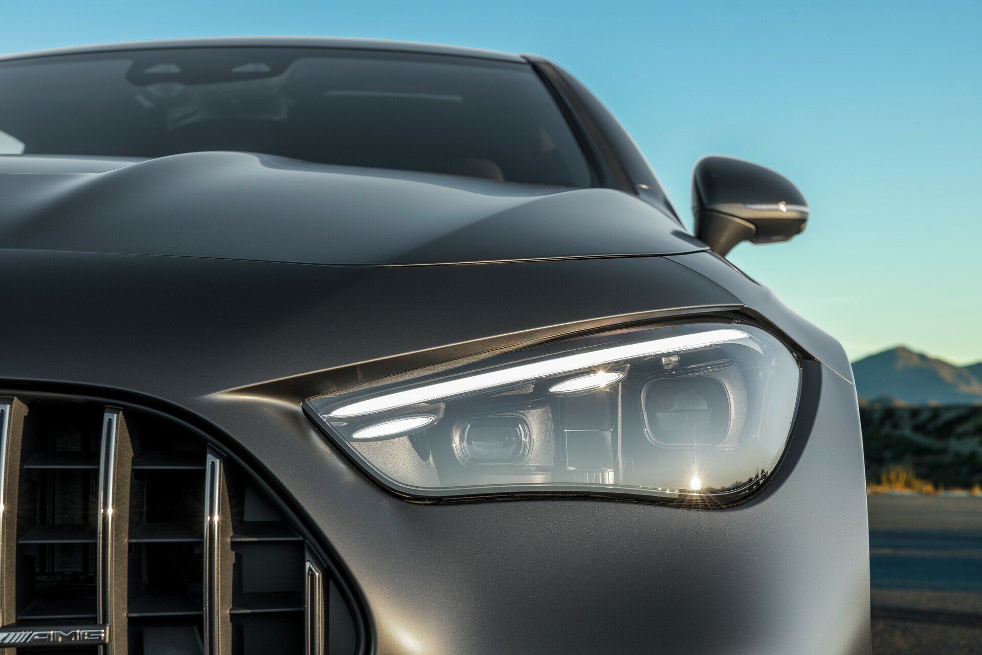 Mercedes CLE Coupe headlight detail
