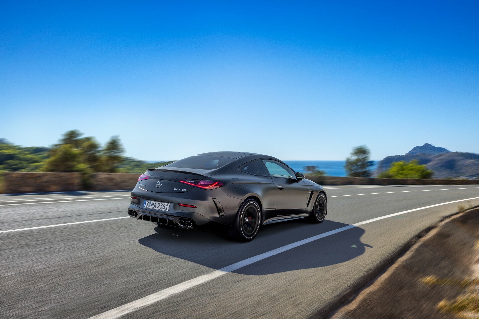 Mercedes CLE Coupe rear three-quarter, PCP finance guide
