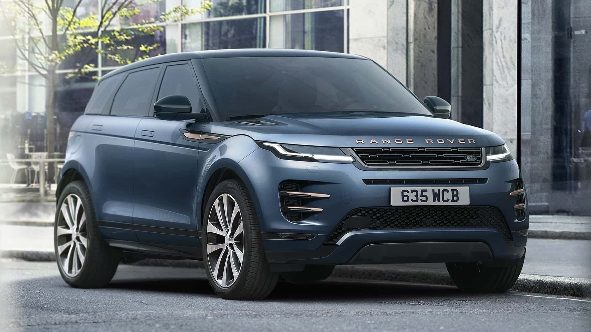 Range Rover Evoque CPO front three-quarter on the road