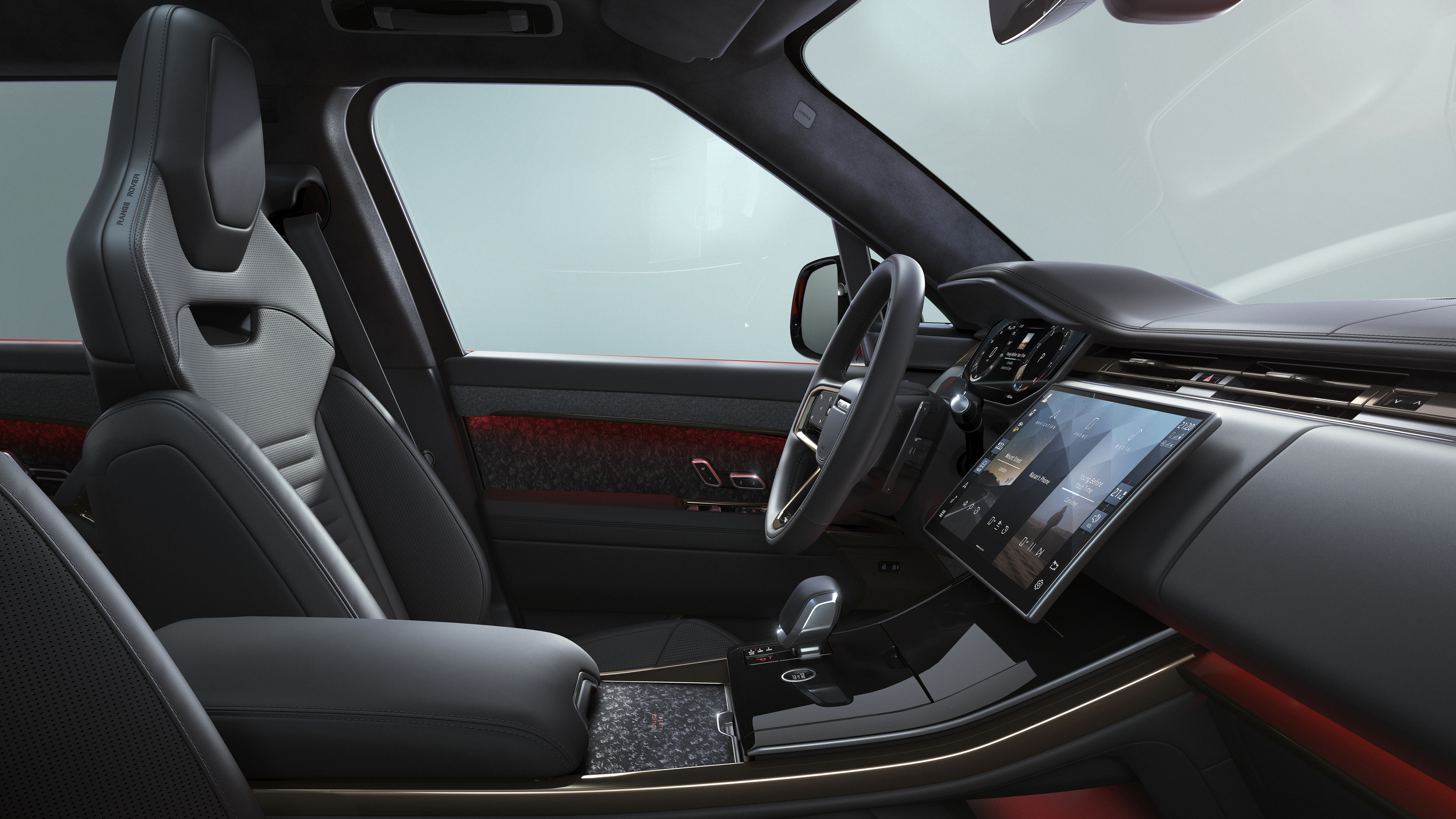 Range Rover Sport interior, illustrating premium used values that soften negative equity