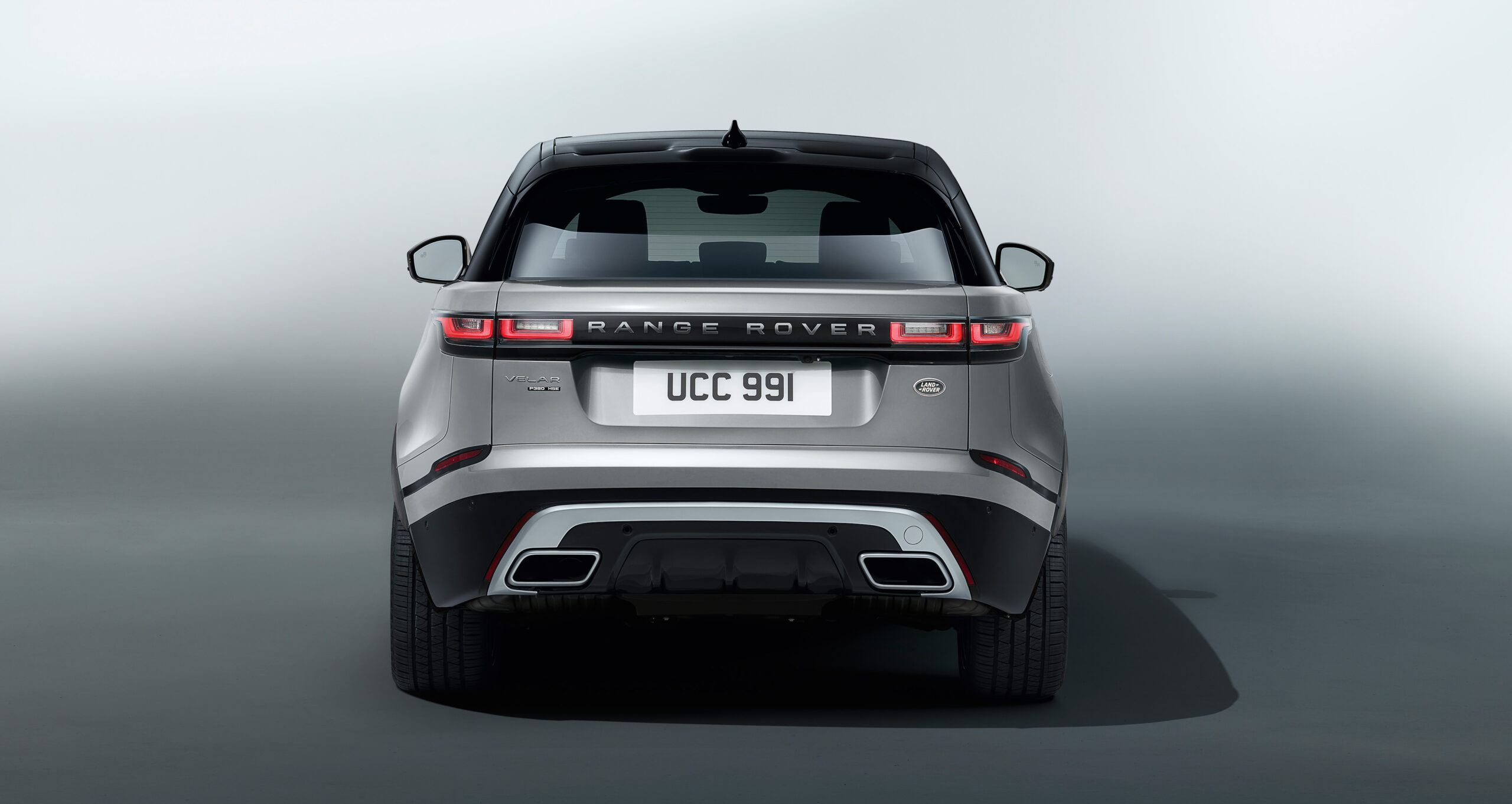 Range Rover Velar studio shot for premium car finance 0% APR representative example