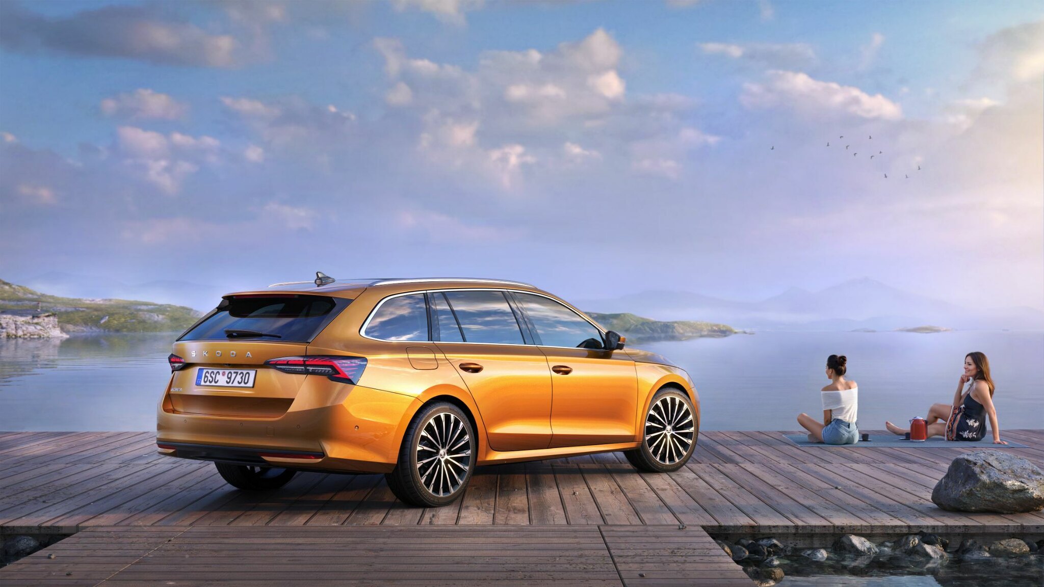 Skoda Octavia Estate rear three-quarter, PCP deals and residuals