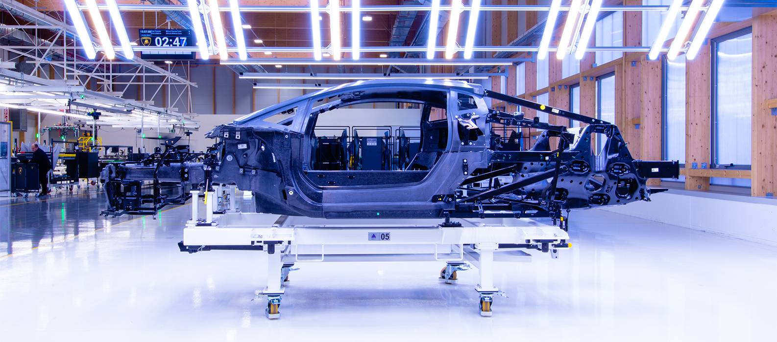 Lamborghini Revuelto V12 hybrid drivetrain detail