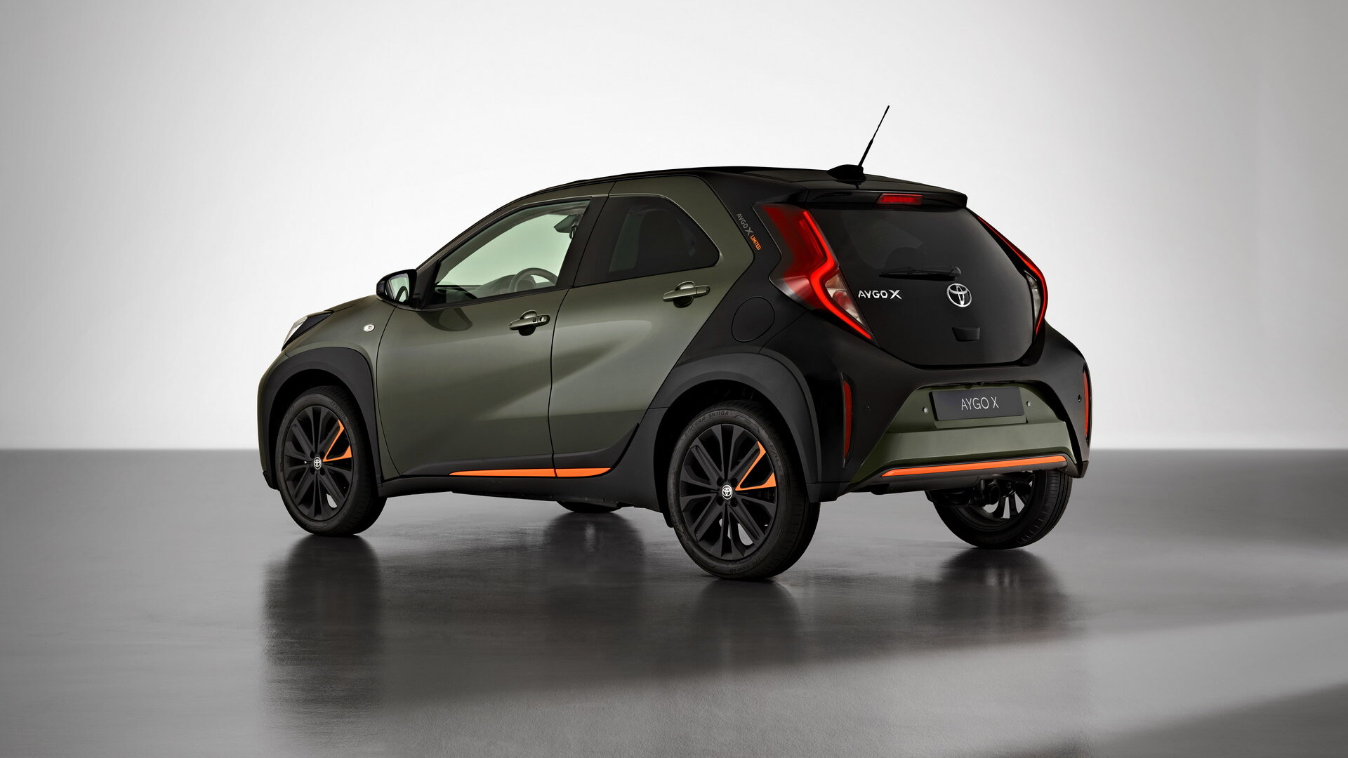 Toyota Aygo X rear three-quarter, the nil Advance Payment Motability city car