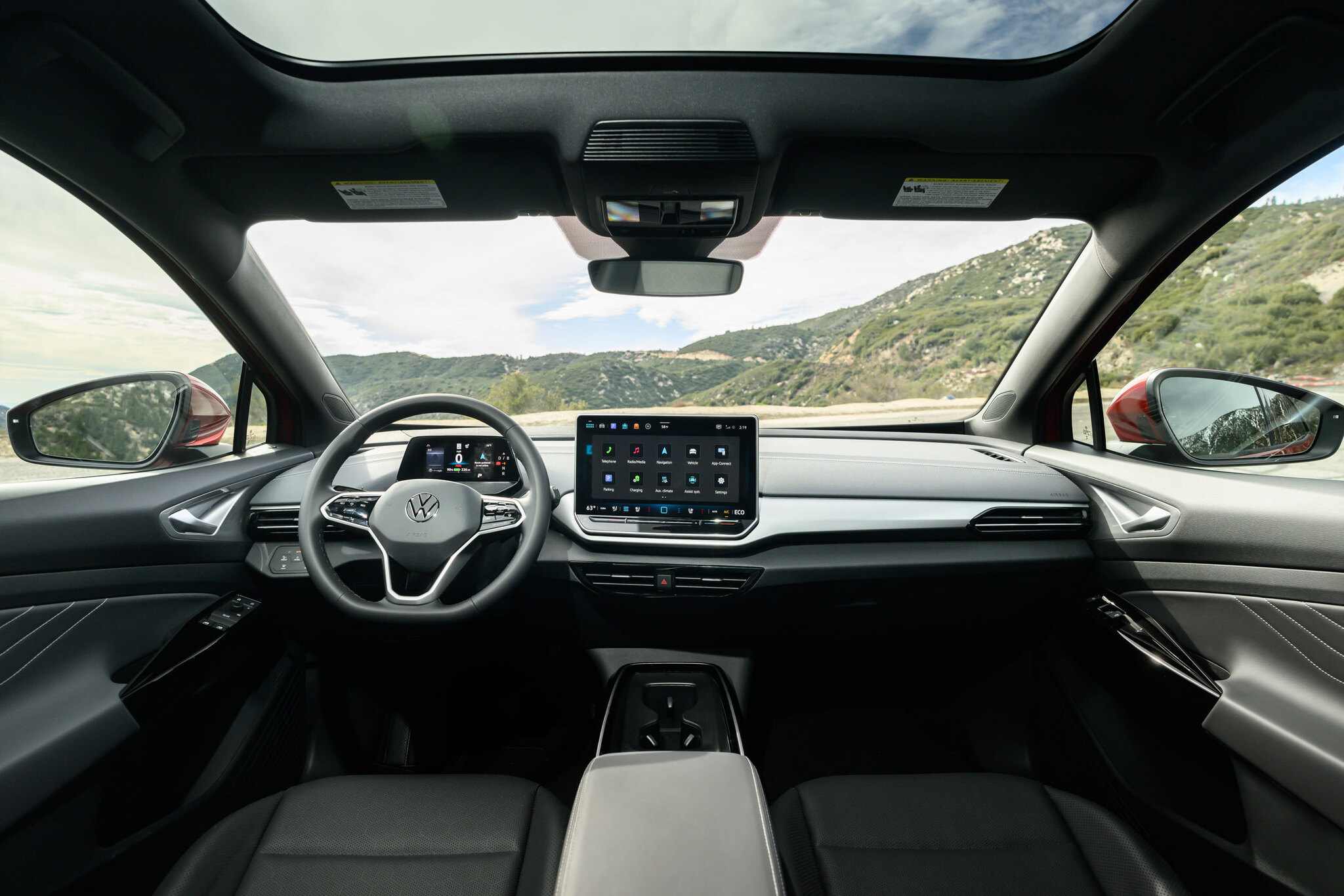 Volkswagen ID.4 interior dashboard and infotainment