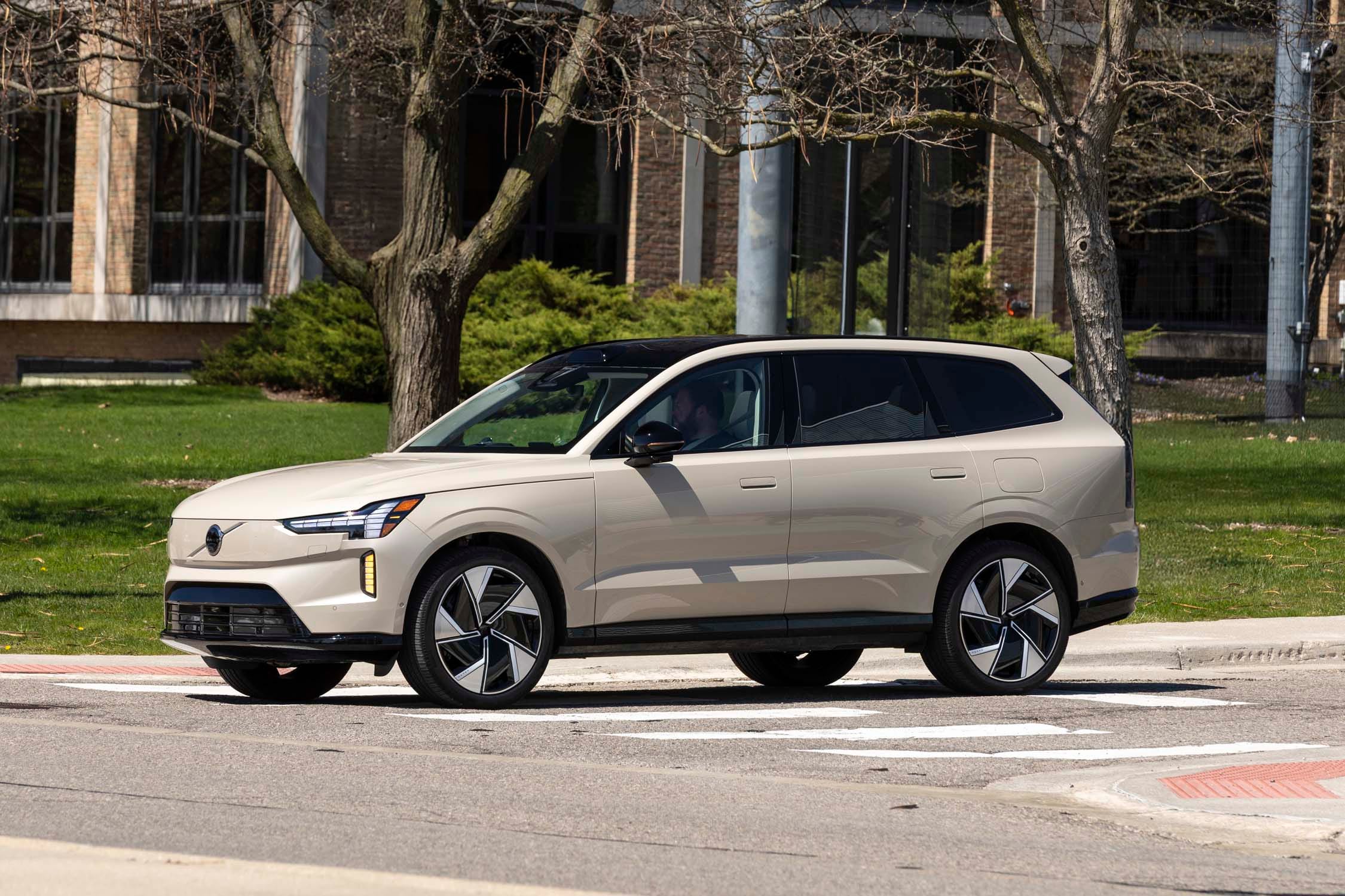 Volvo EX90 three-row seven-seat interior, the family case for the electric SUV