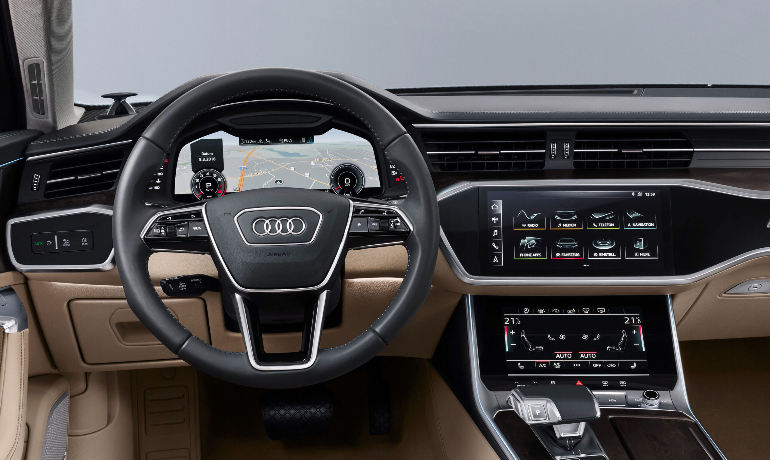 Used Audi A6 C8 alongside its BMW 5 Series and Mercedes E-Class executive saloon rivals