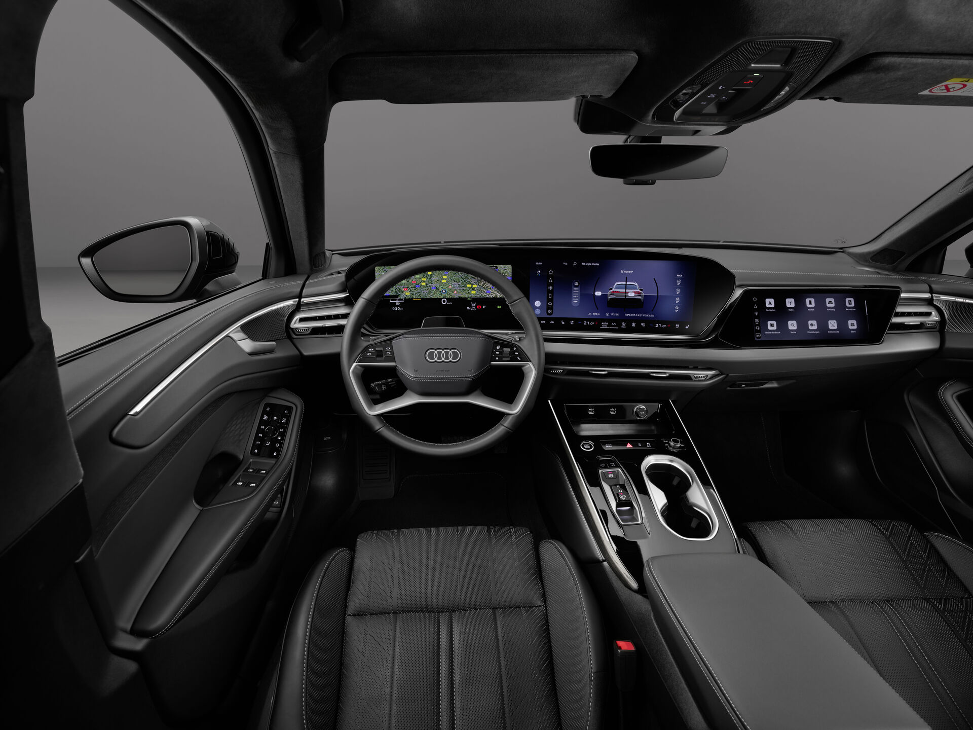 Audi A6 allroad driver’s cabin and digital displays